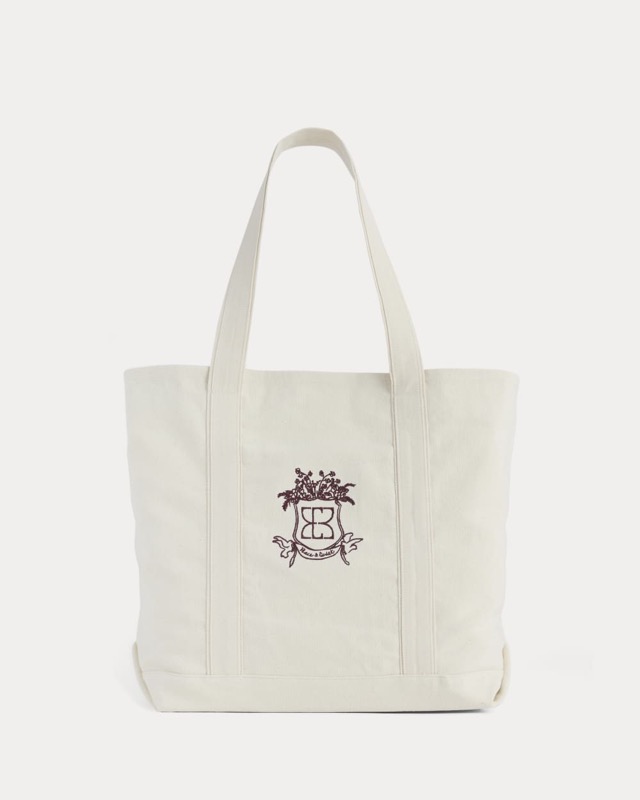 Everlane x Peace & Quiet Canvas Boat Tote | Bone